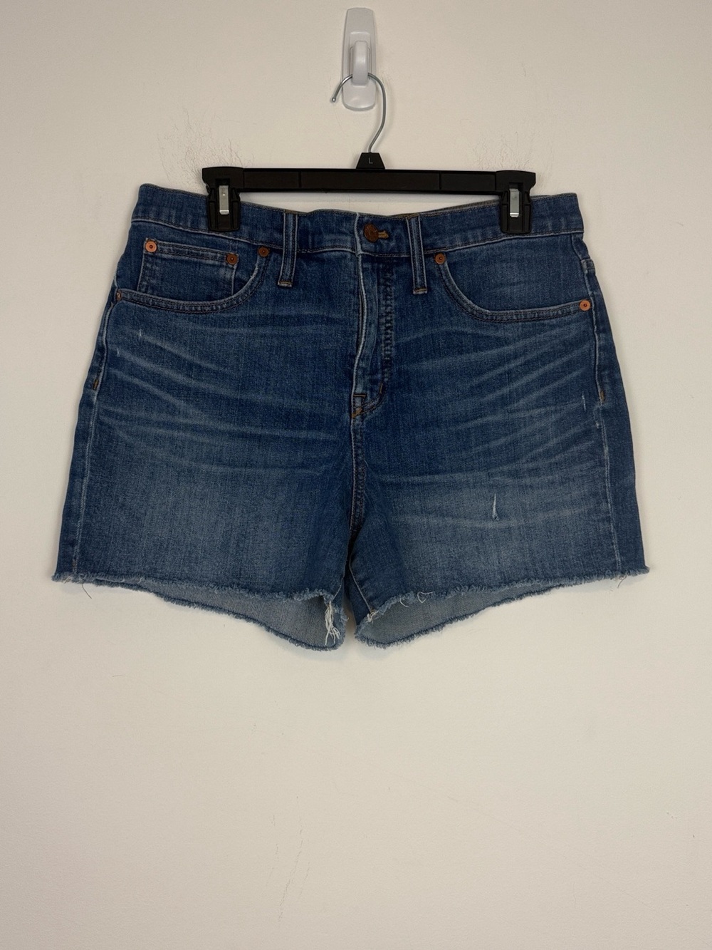 Madewell High Rise Cut Off Denim/Jean Shorts. Frayed Hems. Size 30.